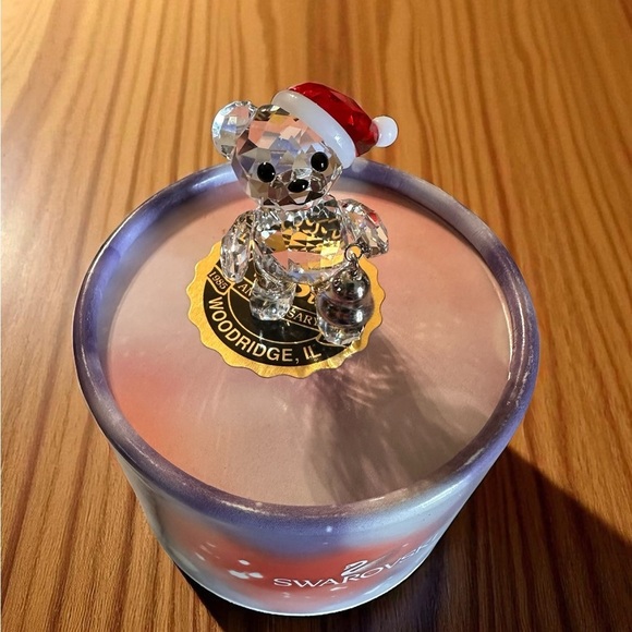 Swarovski Kris Bear Holiday Collection 2013 5003400 Bear W Red Hat & Bell Used - Picture 3 of 15
